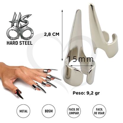 Uñas postizas de metal